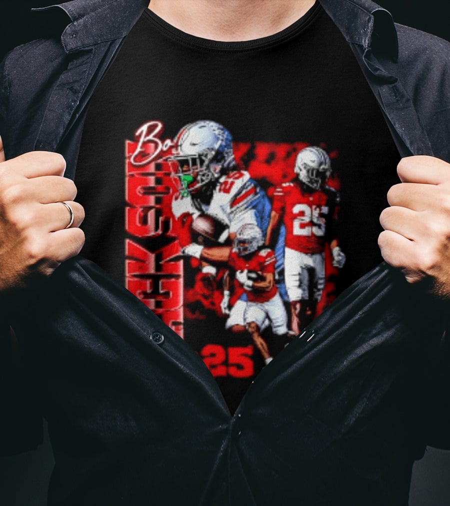 Bo Jackson 25 Ohio State Buckeyes NCAA Player Football T-Shirt
