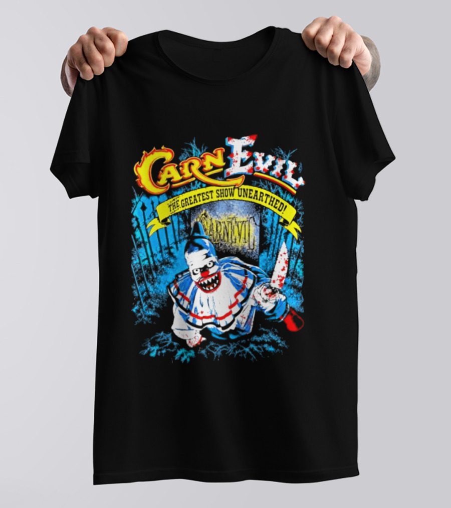 CarnEvil The Greatest Show Unearthed Creepy Clown Horror T-Shirt