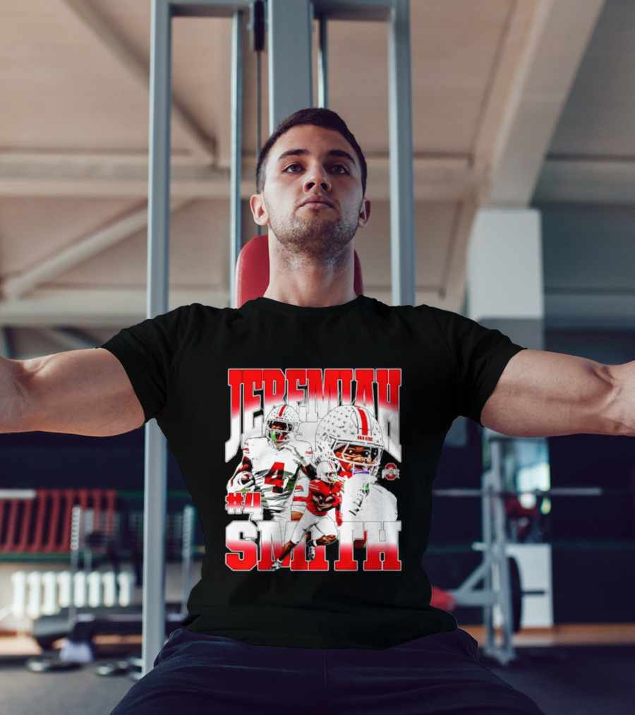 Jeremiah Smith Ohio State Buckeyes 4 NCAA Football Player T-Shirt