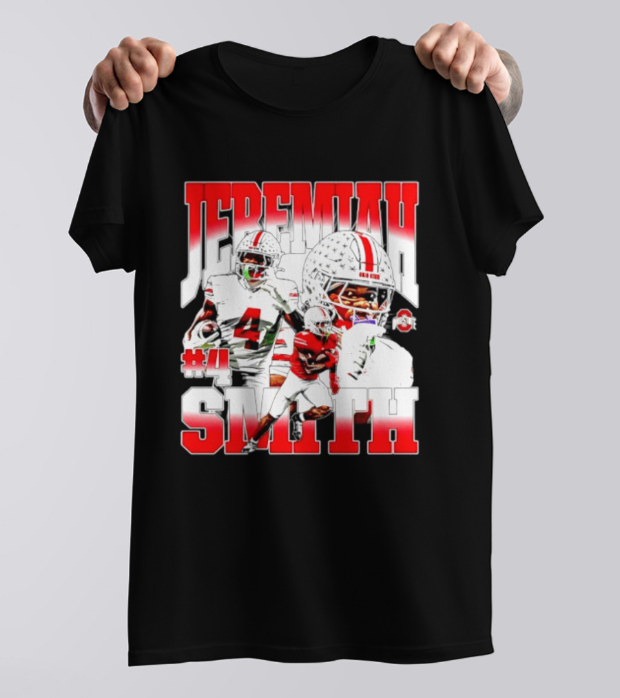 Jeremiah Smith Ohio State Buckeyes 4 NCAA Football Player T-Shirt