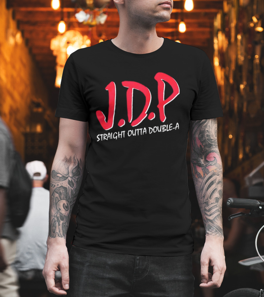 Josue De Paula JDP Straight Outta Double A Los Angeles Dodgers T-Shirt