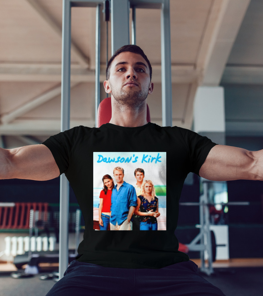 Dawson's Kirk 90s TV Cast Scenic Backdrop T-Shirt