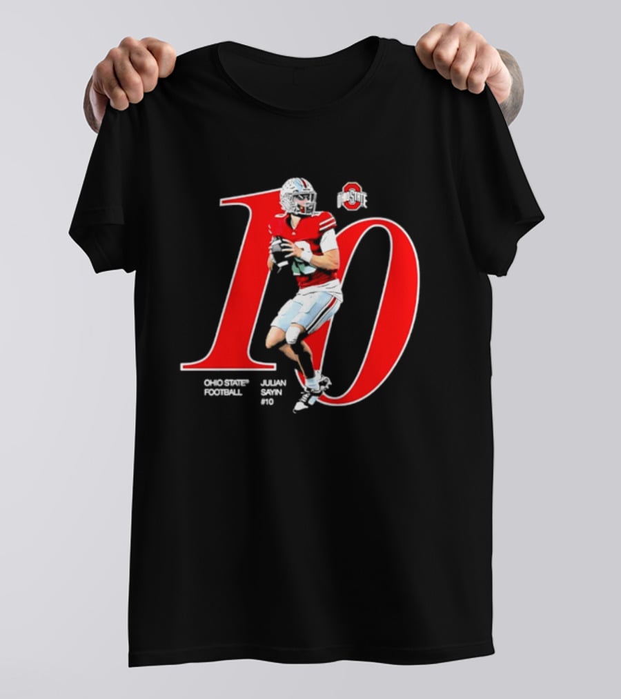 Ohio State Buckeyes Julian Sayin NCAA Football Player Number 10 T-Shirt