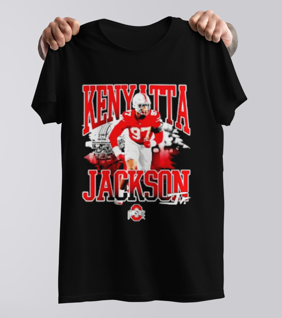 Kenyatta Jackson 97 Ohio State Buckeyes NCAA Football Player T-Shirt