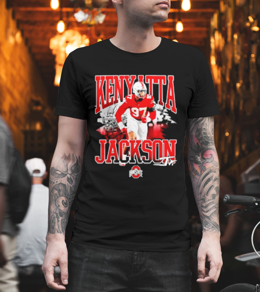 Kenyatta Jackson 97 Ohio State Buckeyes NCAA Football Player T-Shirt