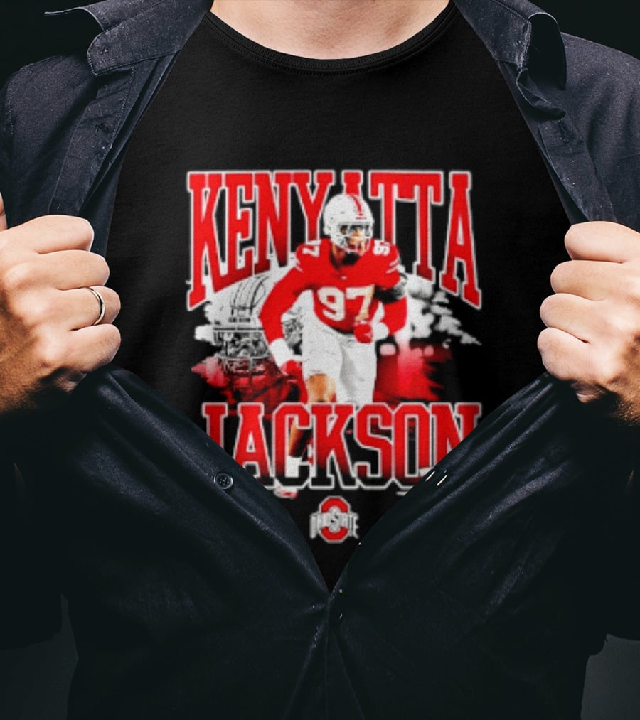 Kenyatta Jackson 97 Ohio State Buckeyes NCAA Football Player T-Shirt