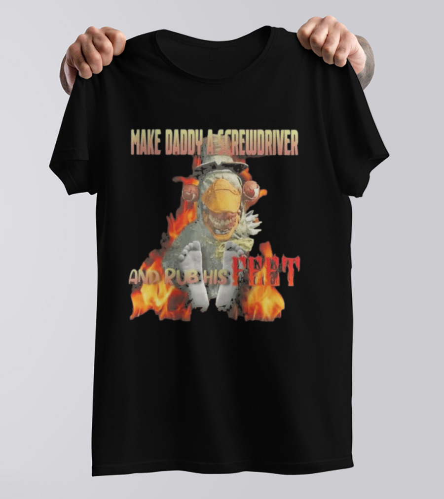 Dr Futterman Outlast Trials Make Daddy A Screwdriver And Rub His Feet Flaming Creature T-Shirt