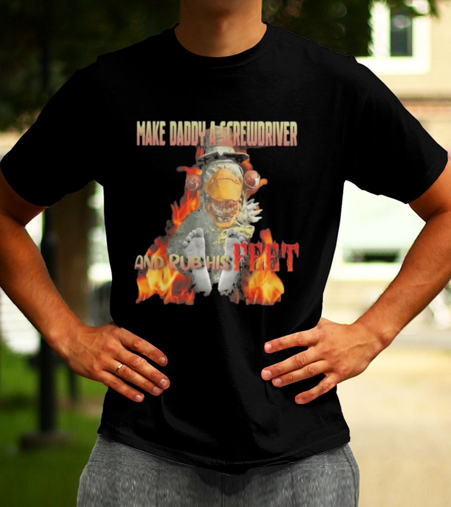 Dr Futterman Outlast Trials Make Daddy A Screwdriver And Rub His Feet Flaming Creature T-Shirt