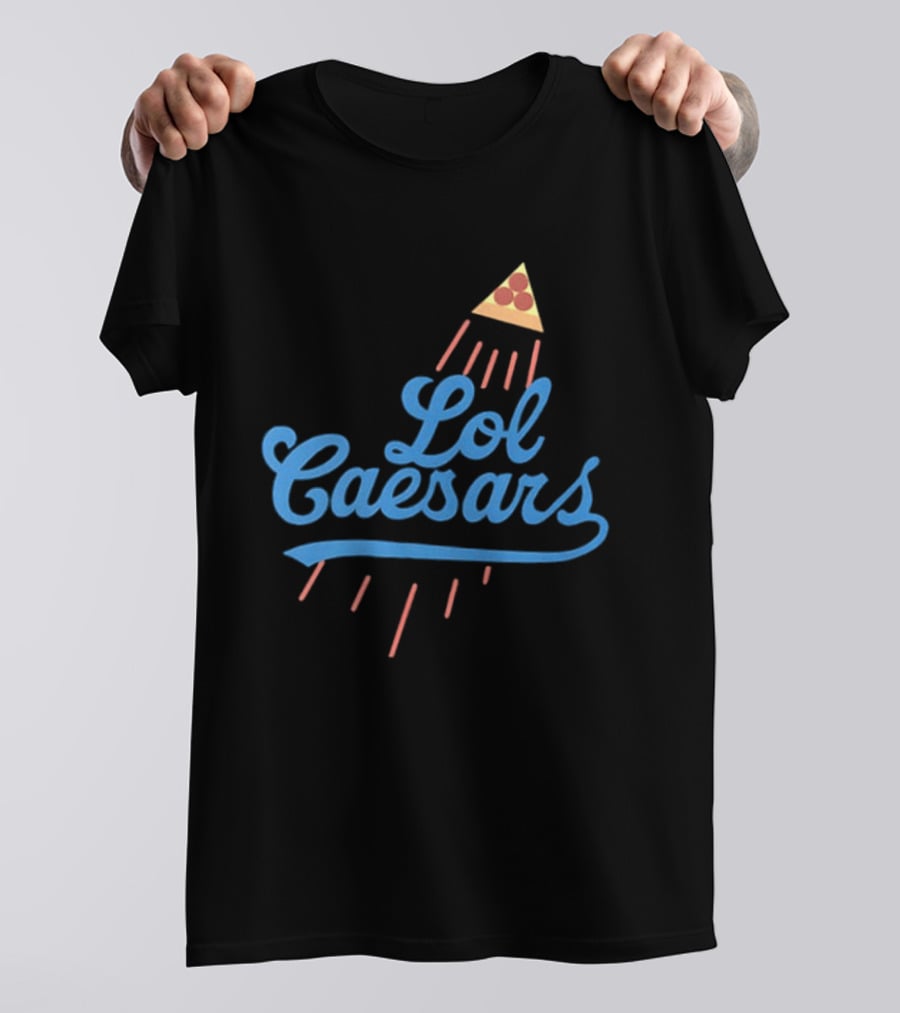 Lol Caesars Established 1969 Pizza 2 Sided T-Shirt