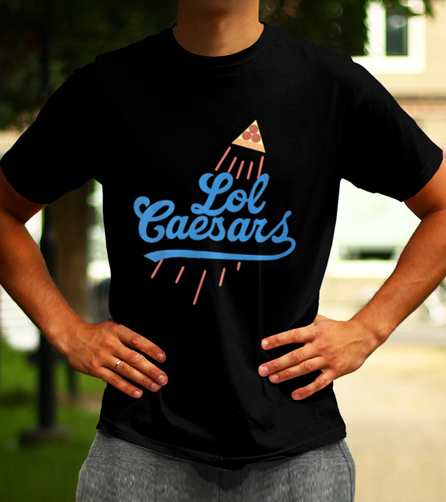Lol Caesars Established 1969 Pizza 2 Sided T-Shirt