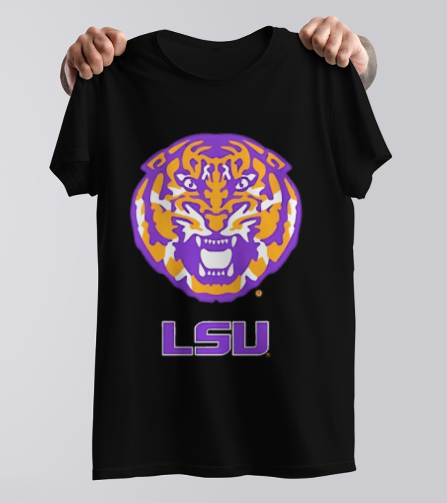 LSU Tigers NCAA Football Tiger Head T-Shirt