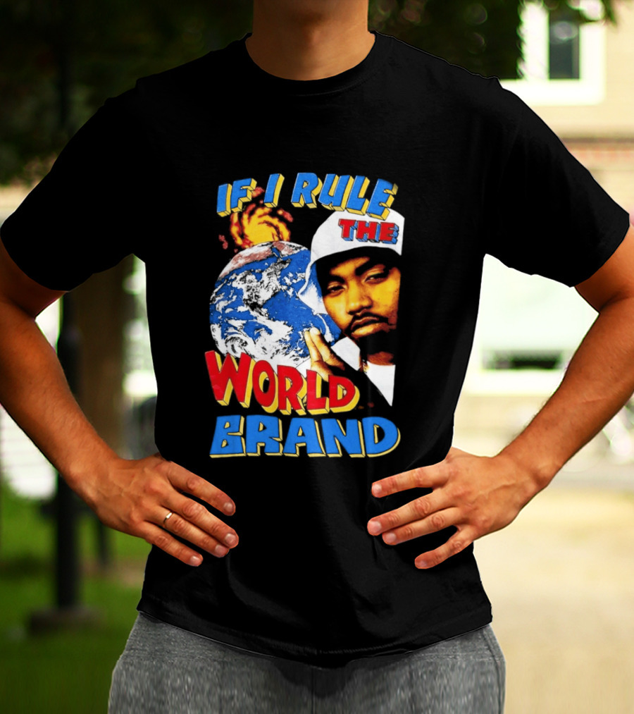 Nas If I Rule The World Hip Hop Earth Brand T-Shirt