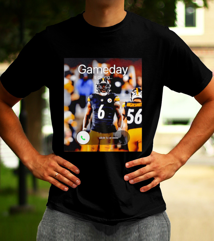 Gameday Is Calling Patrick Queen Pittsburgh Steelers Slide To Answer T-Shirt