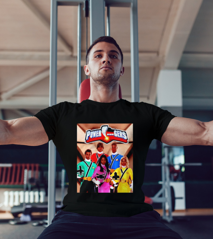 Power Rangers SPD Team Uniforms Super Sentai Action Figures T-Shirt