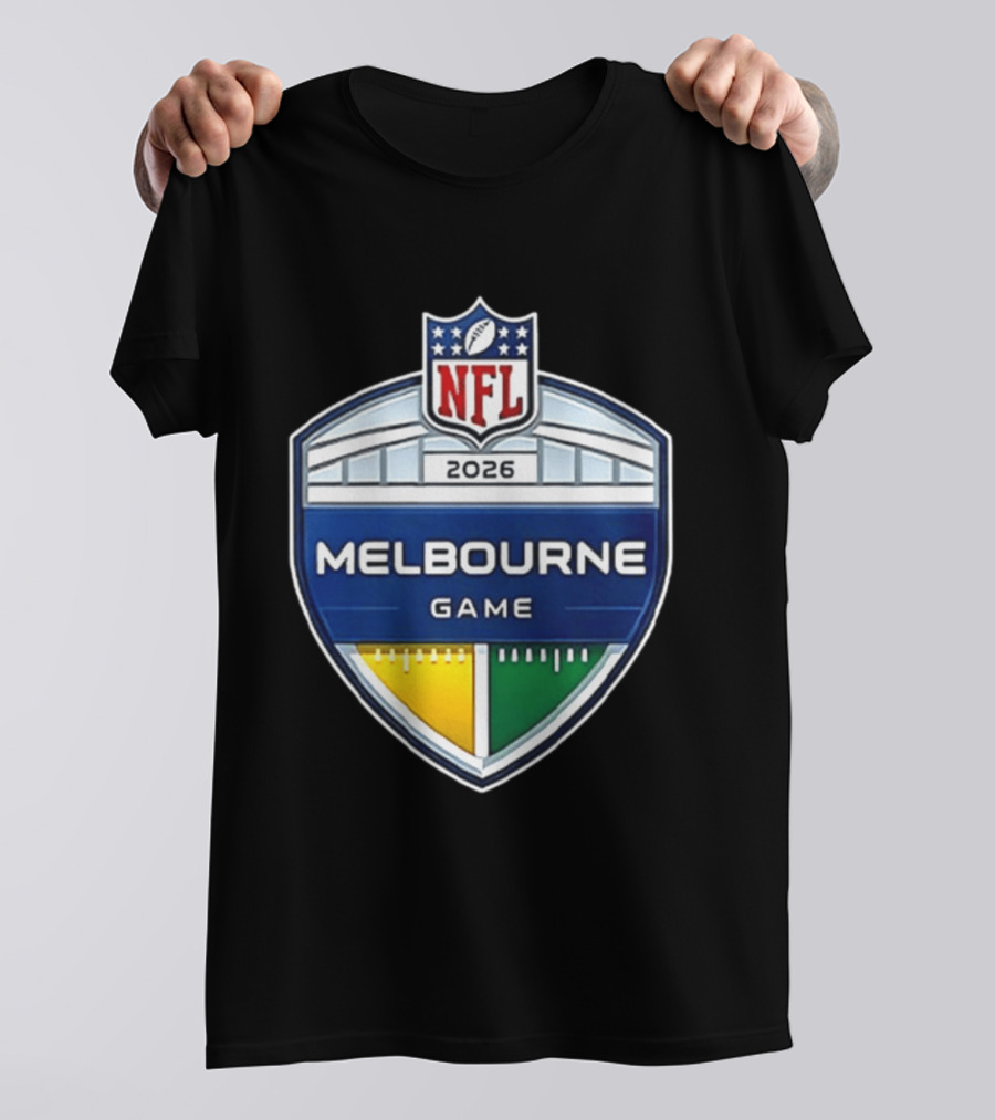 San Francisco 49ers NFL 2026 Melbourne Game Two Sided T-Shirt