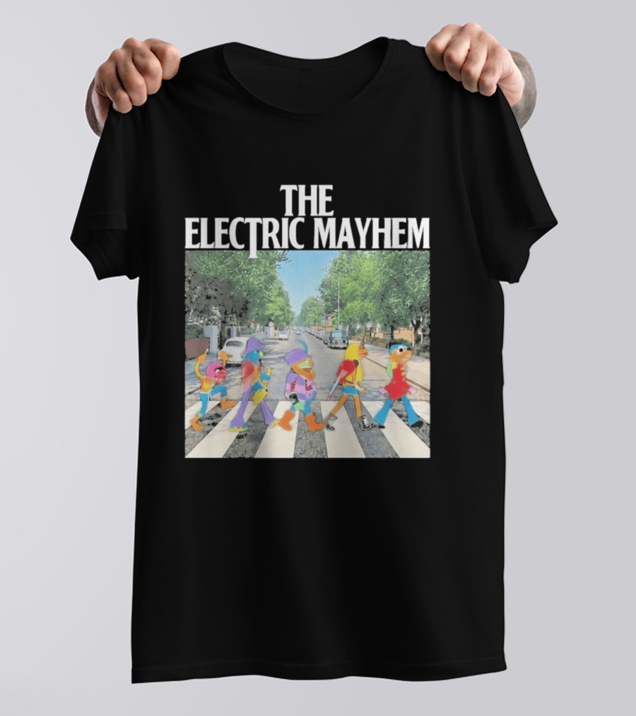 The Electric Mayhem Muppets Abbey Road Crossing Iconic Scene T-Shirt