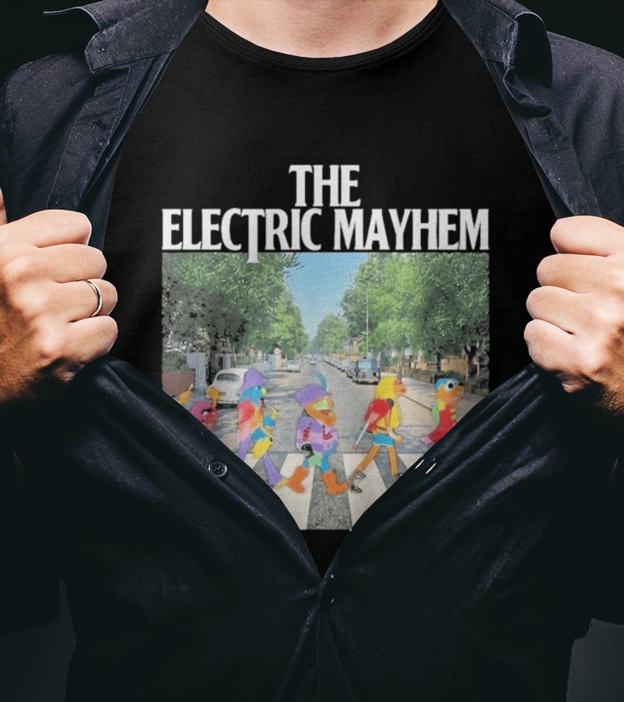 The Electric Mayhem Muppets Abbey Road Crossing Iconic Scene T-Shirt