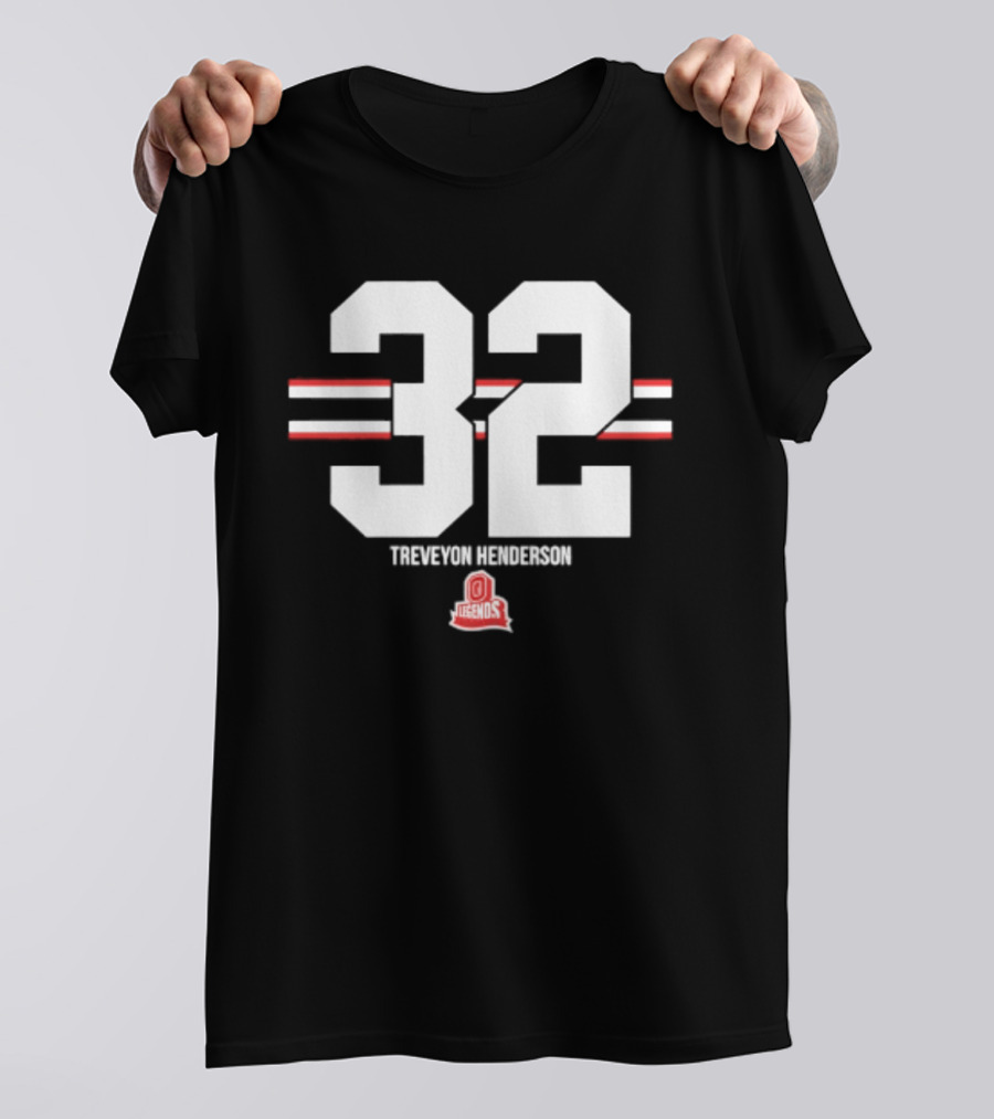 TreVeyon Henderson 32 Ohio State Buckeyes Legends T-Shirt
