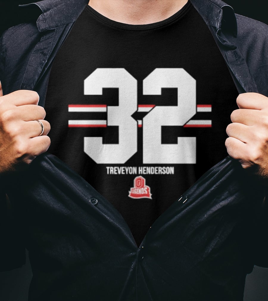 TreVeyon Henderson 32 Ohio State Buckeyes Legends T-Shirt