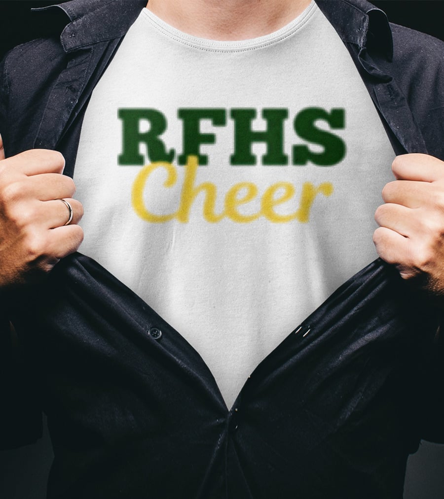 RFHS Cheer Roster Small Front White RF Store T-Shirt