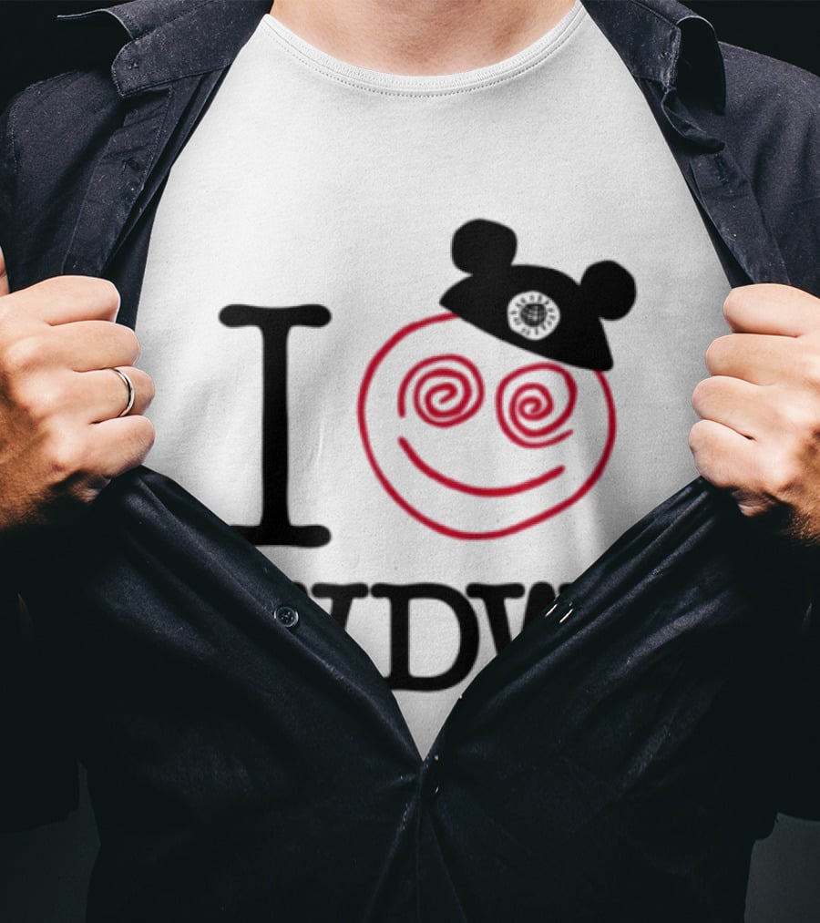 I Love WDW Lost Bros Store All The Time Disney Mickey Hat Smiley Face T-Shirt