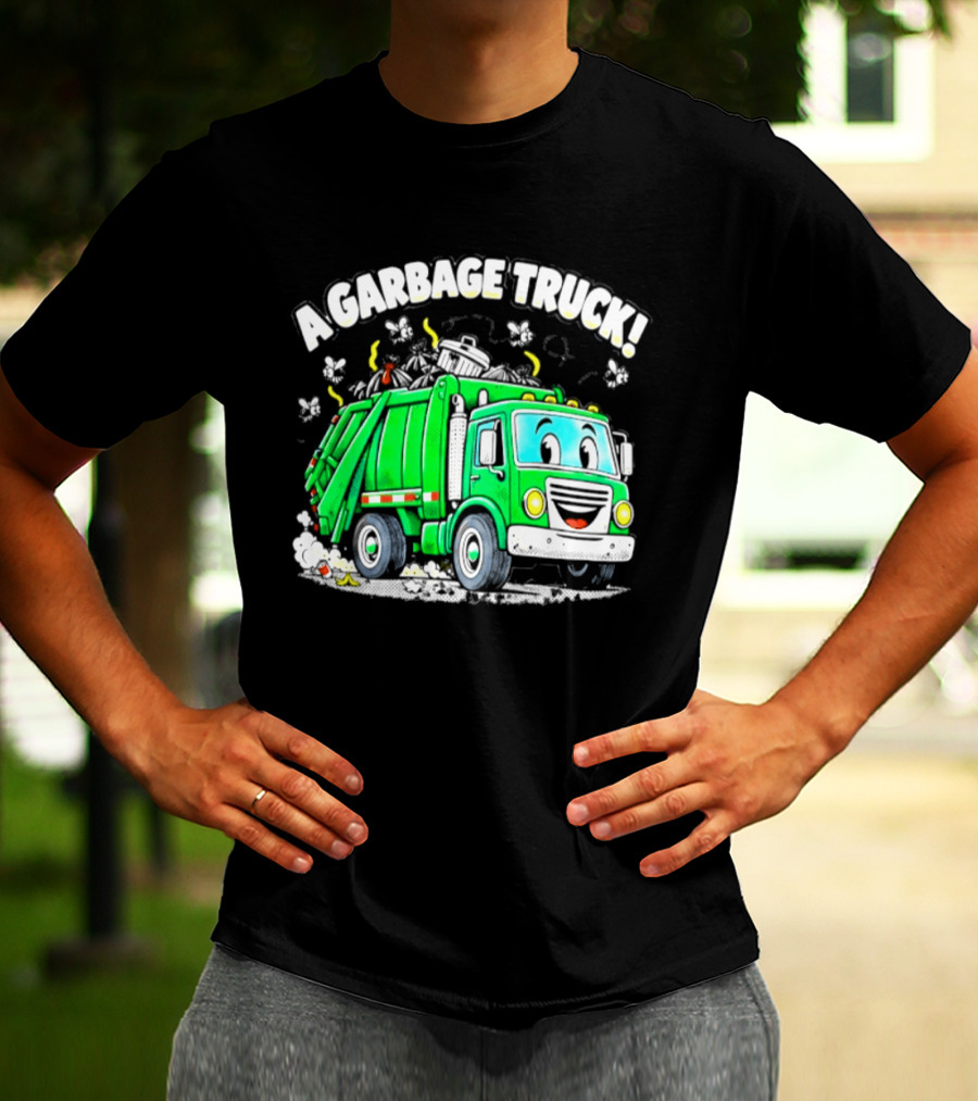 A Garbage Truck Cartoon Animation Fun T-Shirt