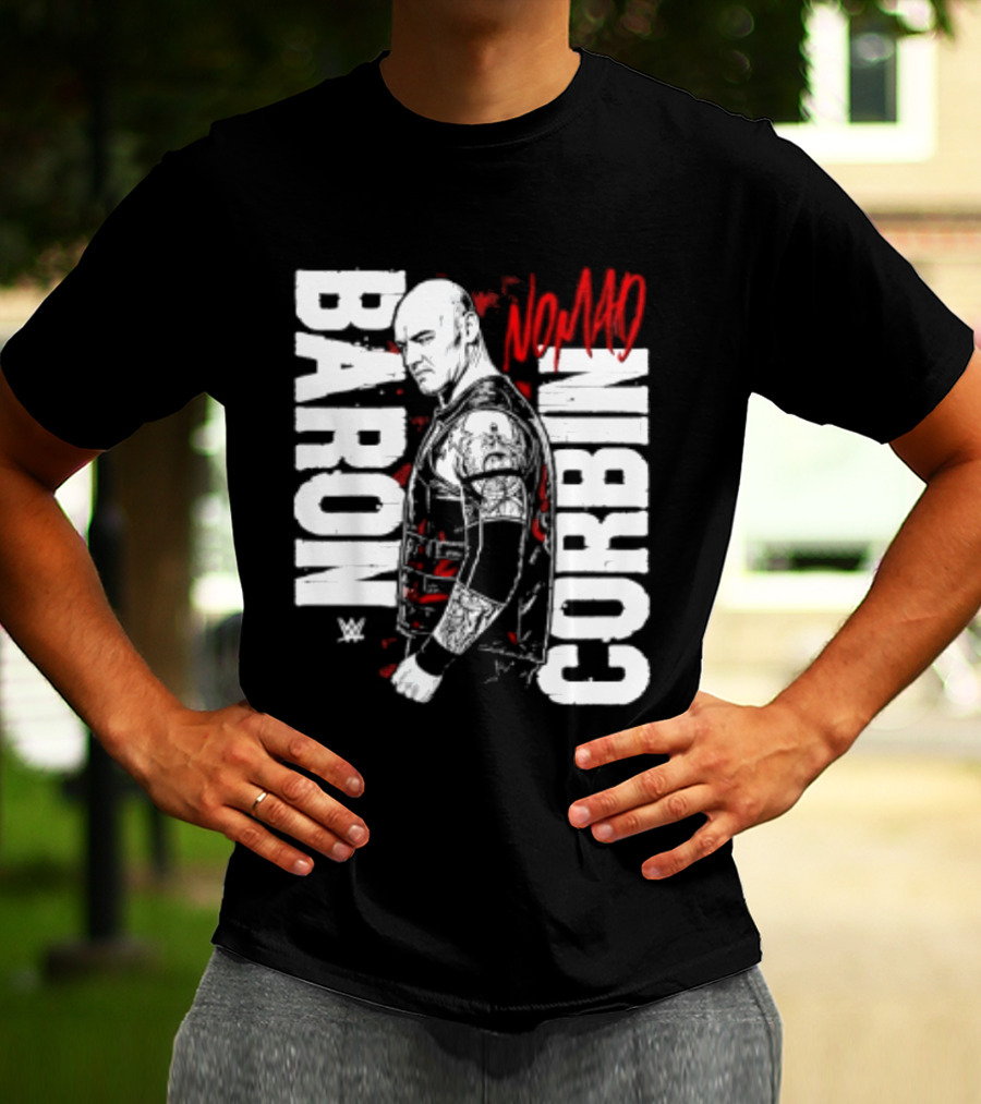 Baron Corbin WWE Nomad Vertical Name Wrestling Superstar T-Shirt