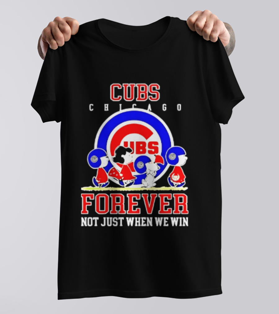 Chicago Cubs Peanuts Abbey Road Forever Not Just When We Win T-Shirt