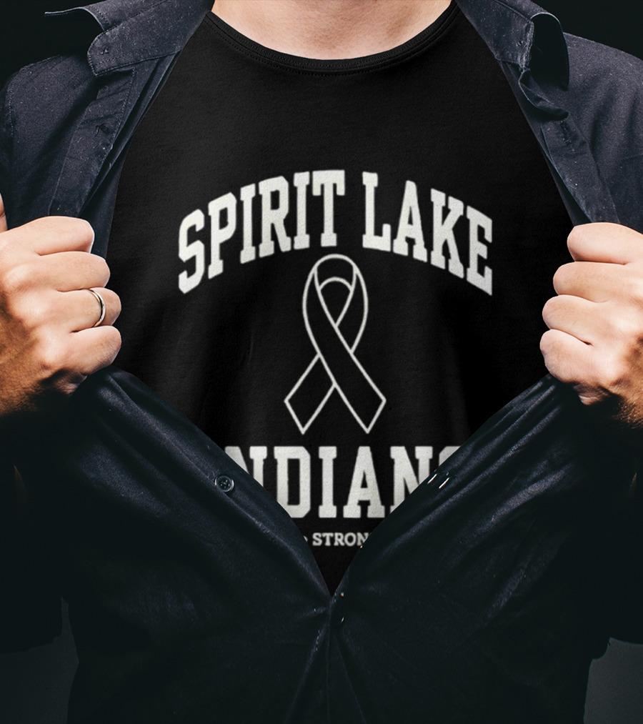 Spirit Lake Indians Ribbon Together Stronger Hope T-Shirt