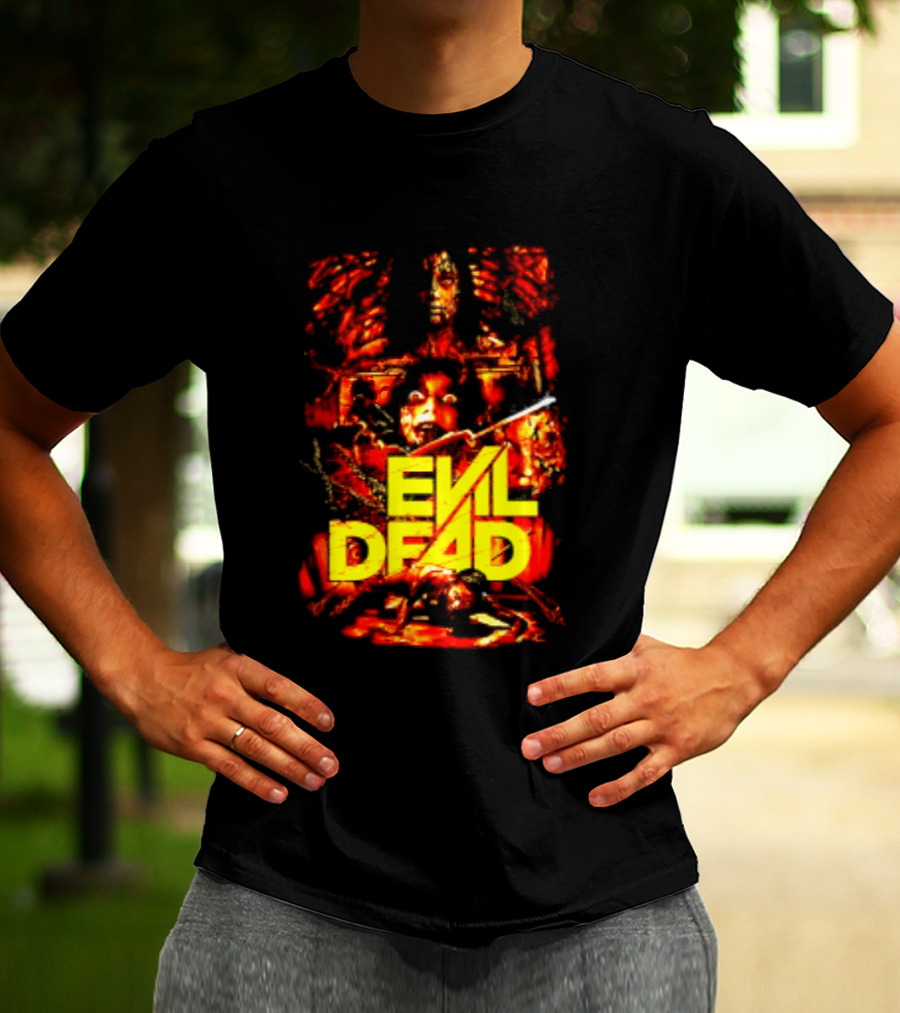 Evil Dead Classic Horror Movie Sam Raimi Iconic Cult T-Shirt