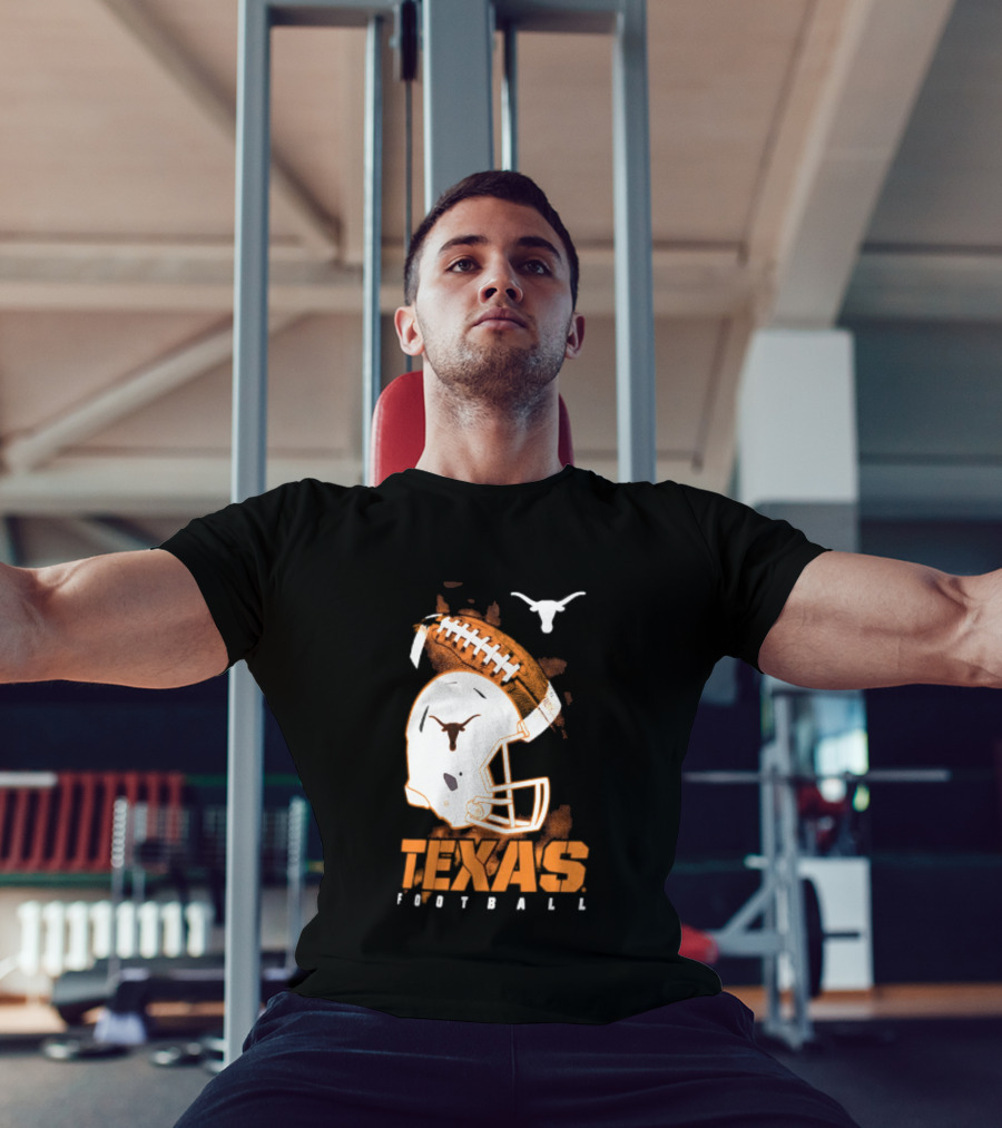 Texas Longhorns Football Helmet Glory NCAA Highlights T-Shirt