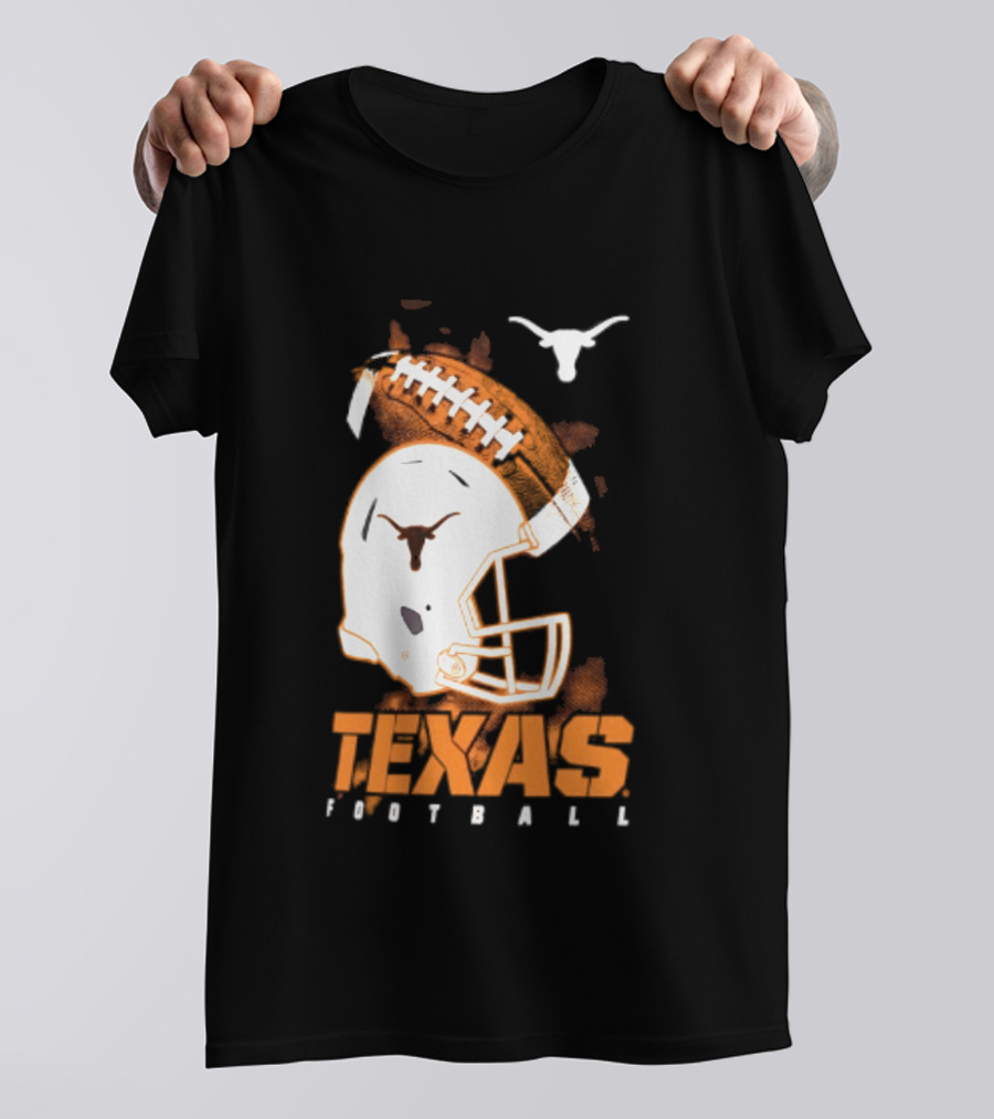 Texas Longhorns Football Helmet Glory NCAA Highlights T-Shirt