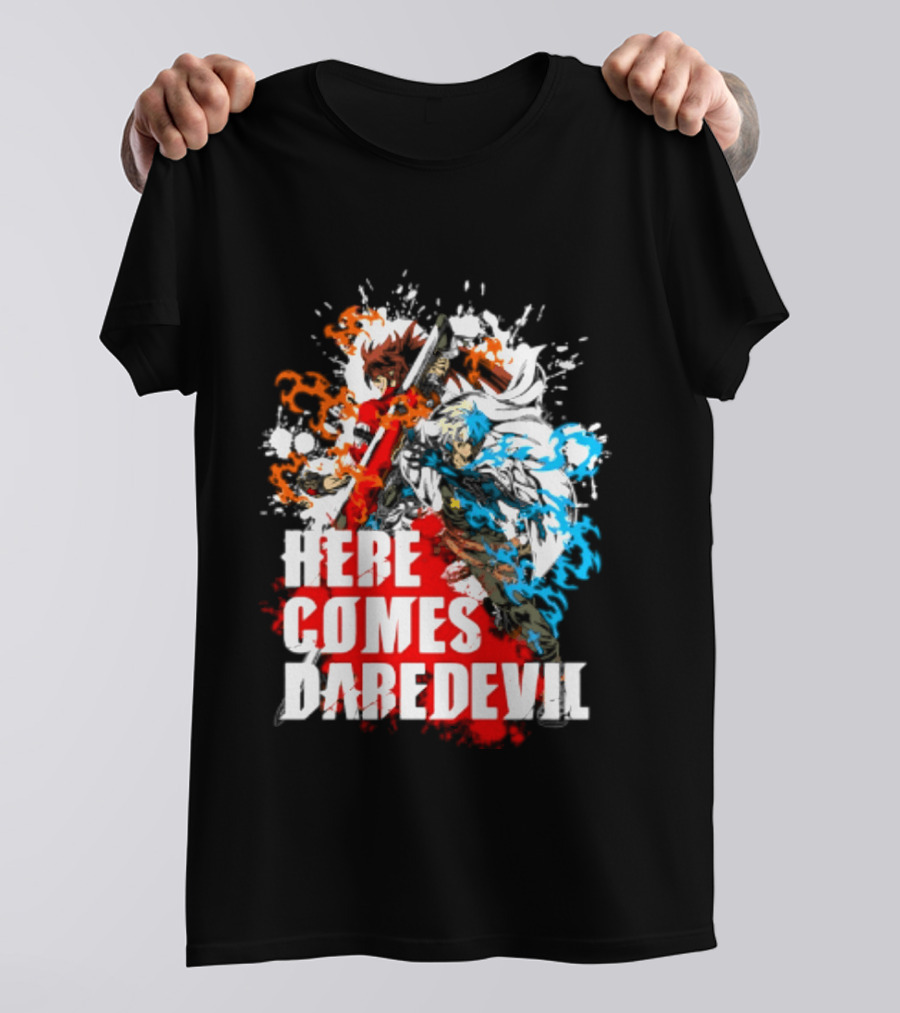 Here Comes Daredevil Guilty Sol Badguy Vibrant Splash T-Shirt