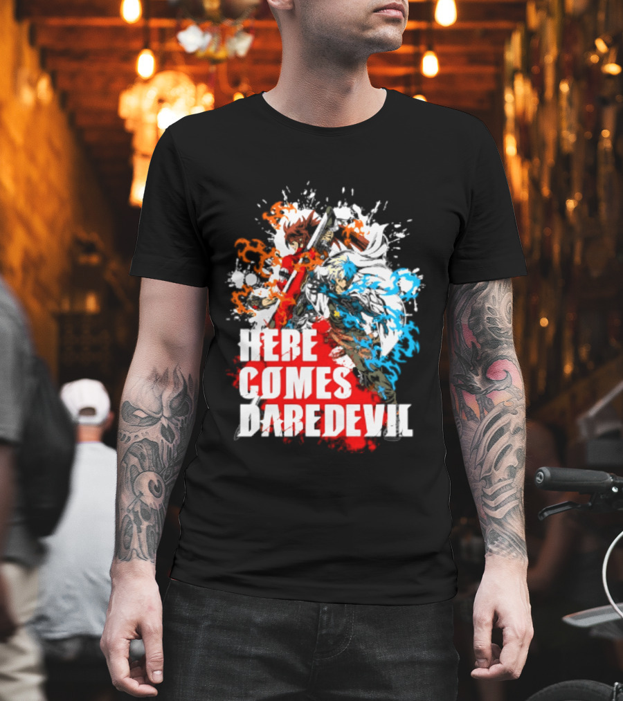 Here Comes Daredevil Guilty Sol Badguy Vibrant Splash T-Shirt