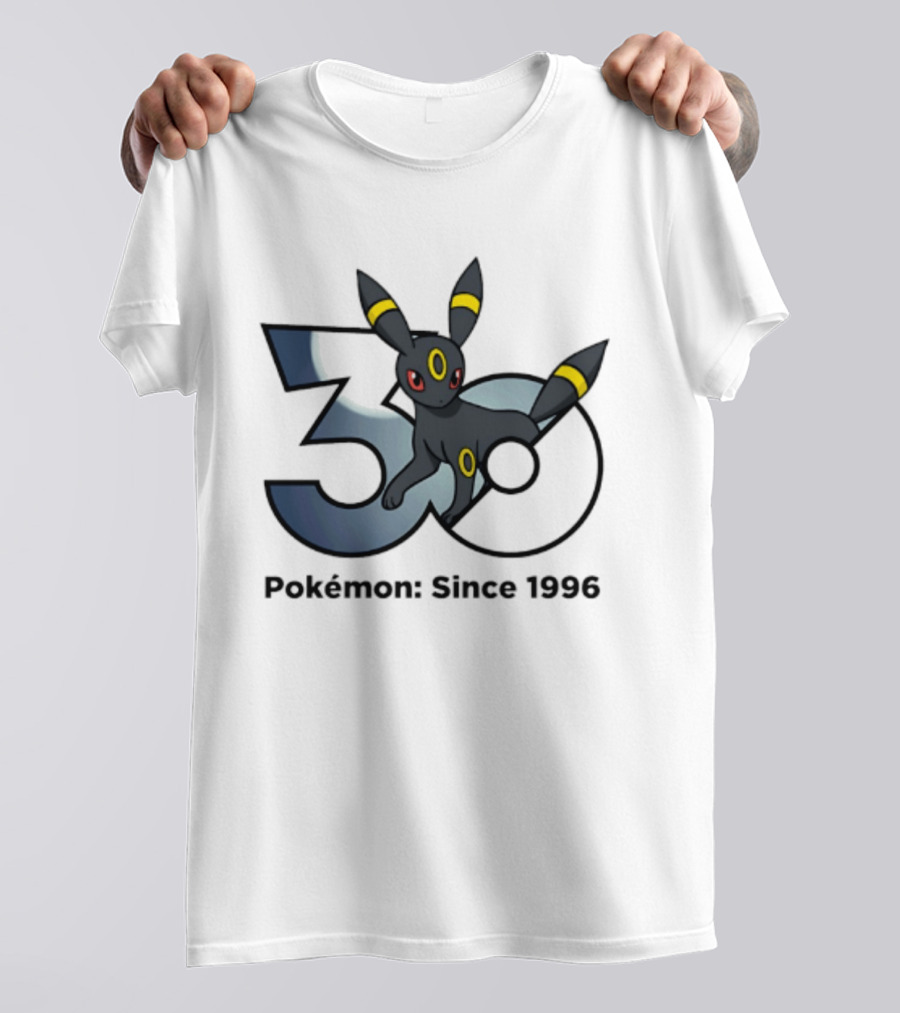 Umbreon Pokemon 30th Anniversary 1996 Celebration T-Shirt