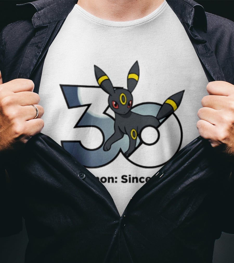 Umbreon Pokemon 30th Anniversary 1996 Celebration T-Shirt