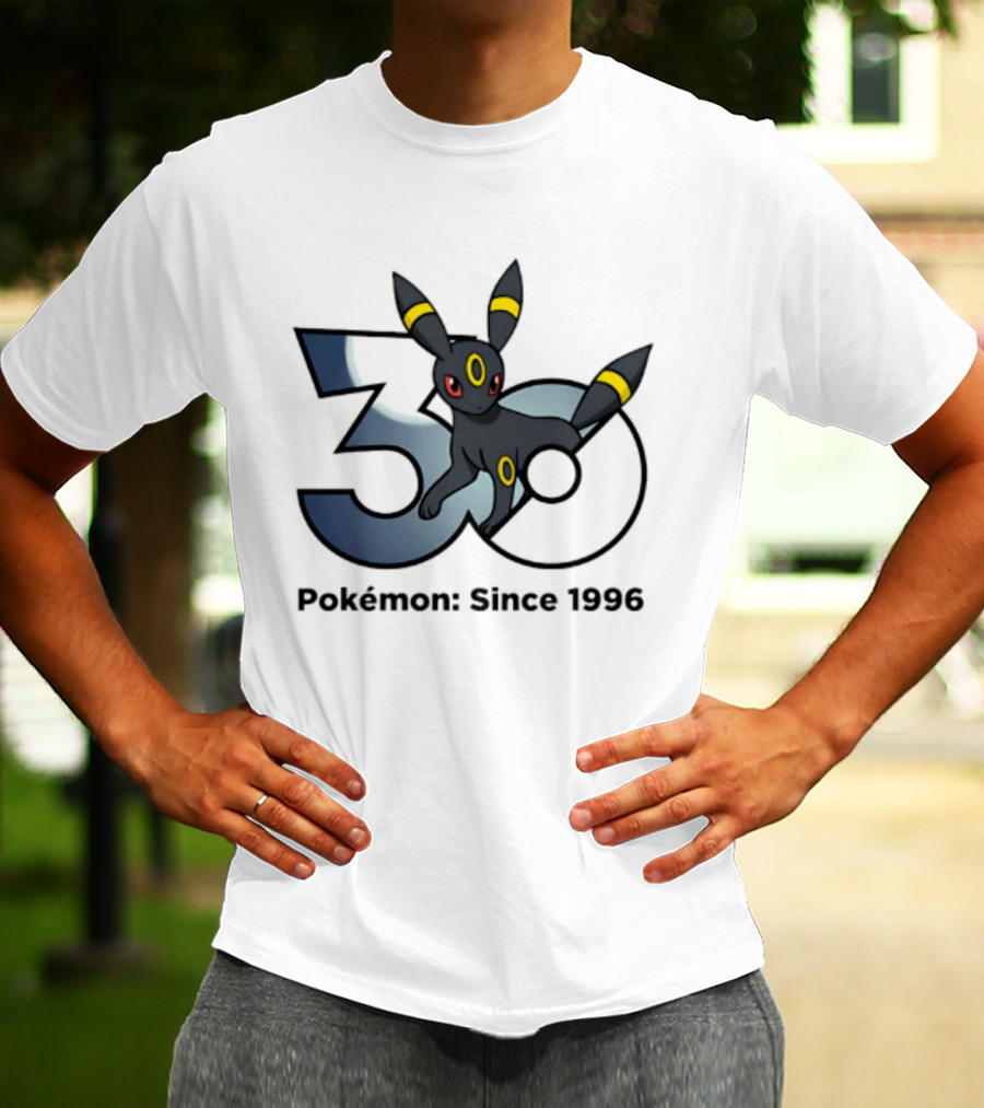 Umbreon Pokemon 30th Anniversary 1996 Celebration T-Shirt