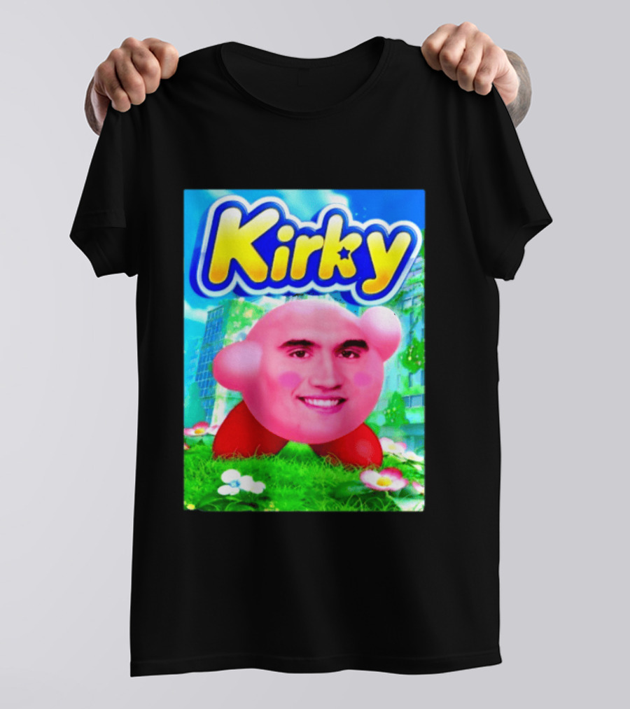 Kirky Charlie Kirk Kirby Meme T-Shirt