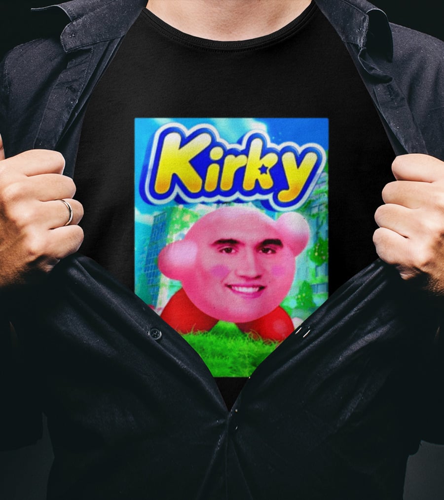 Kirky Charlie Kirk Kirby Meme T-Shirt