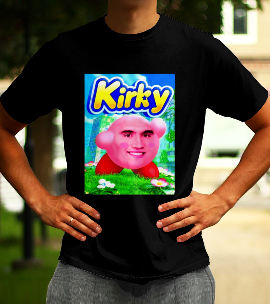 Kirky Charlie Kirk Kirby Meme T-Shirt
