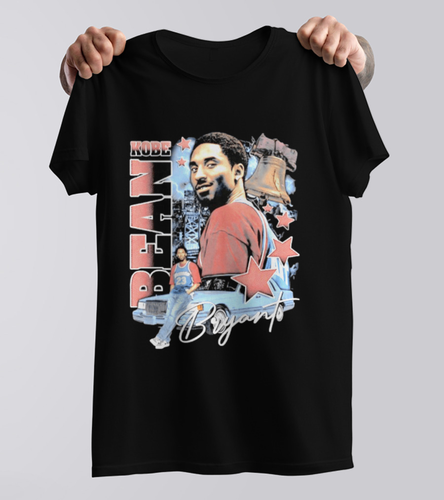 Kobe Bean Bryant Philadelphia Liberty Bell Vintage Style 23 Jersey Retro 76ers T-Shirt