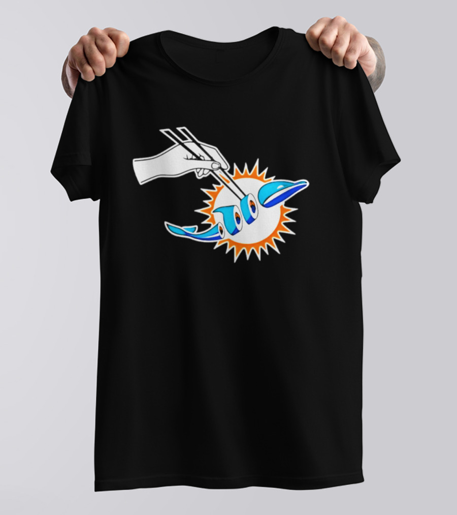 Maxx Crosby Las Vegas Raiders Sushi Miami Dolphin T-Shirt