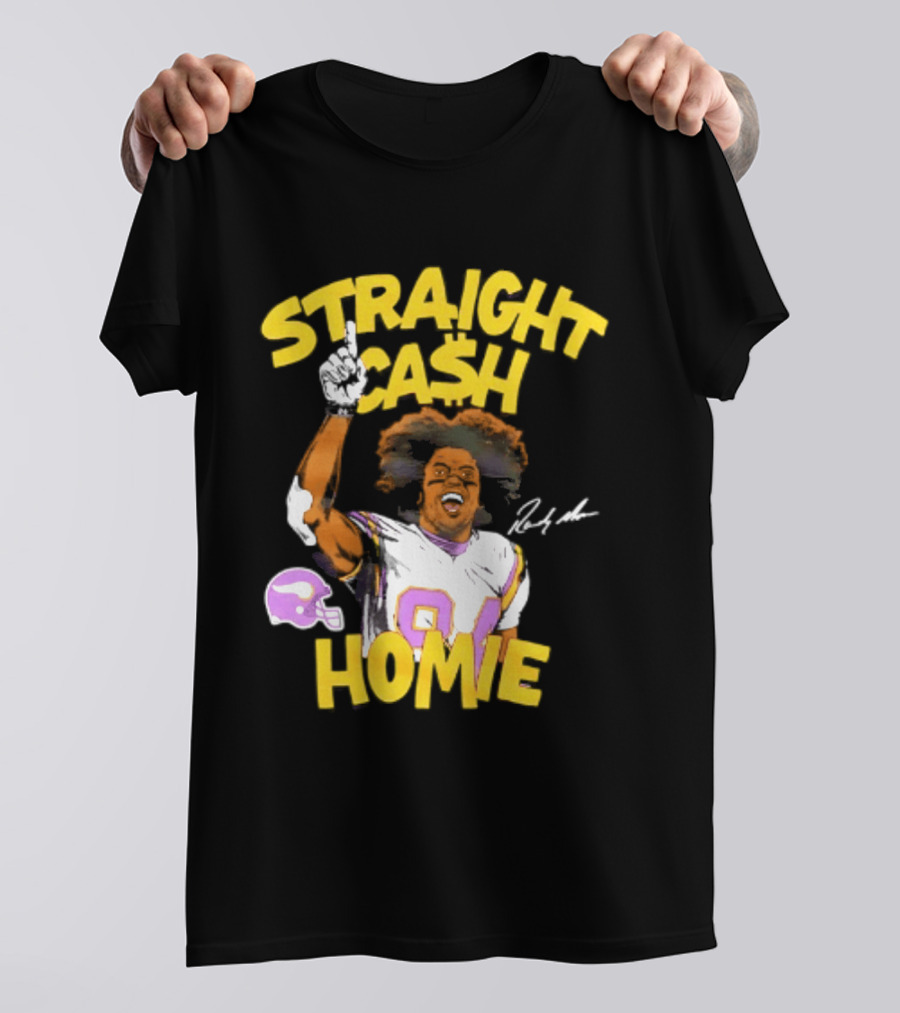 Minnesota Vikings Randy Moss Straight Cash Homie 84 T-Shirt