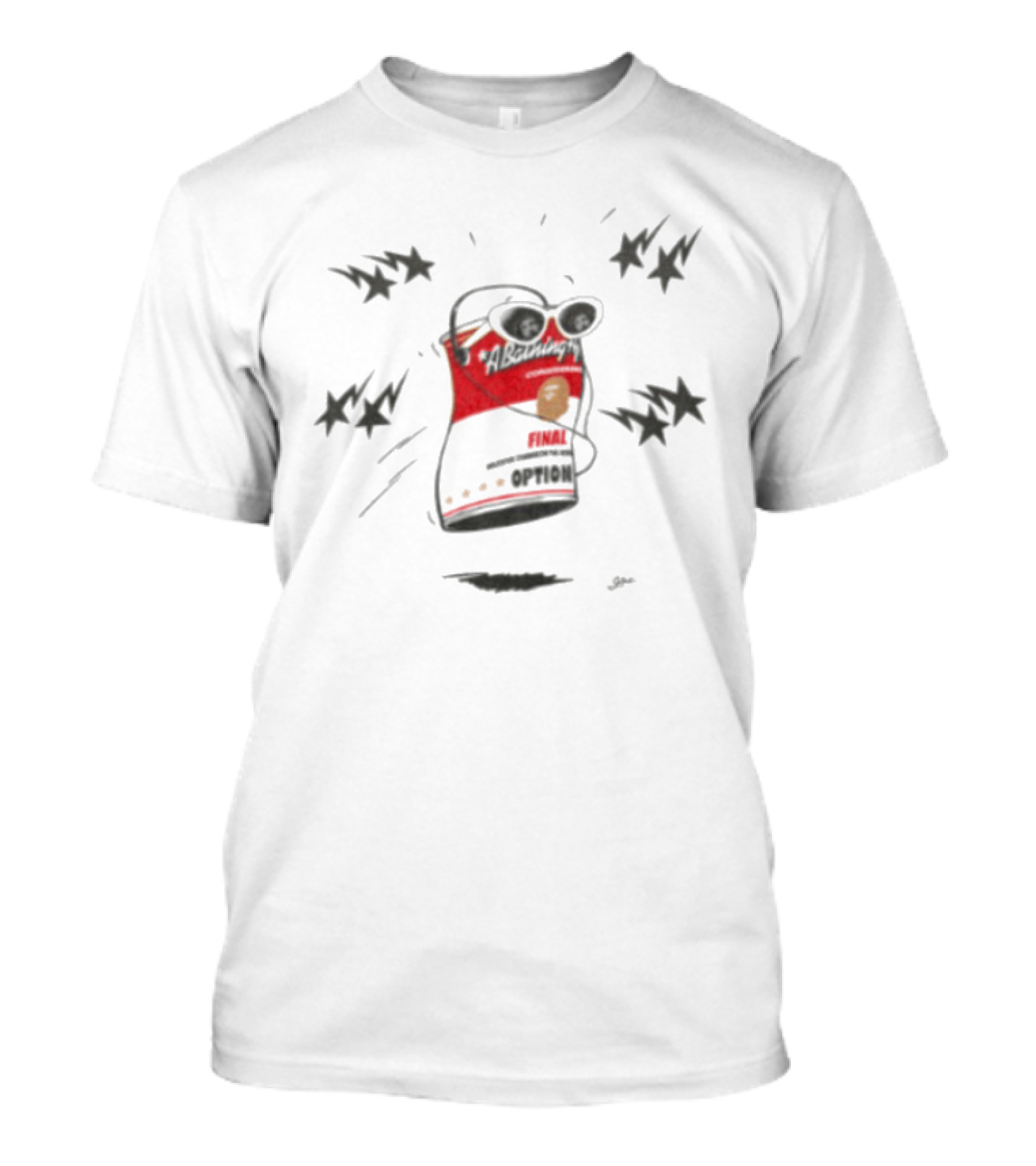 Hbx Store Saint Mxxxxxx Bape Collaboration With Dancing Can T-Shirt