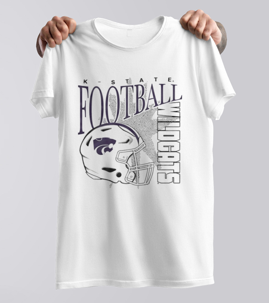 K State Wildcats Football Helmet T-Shirt