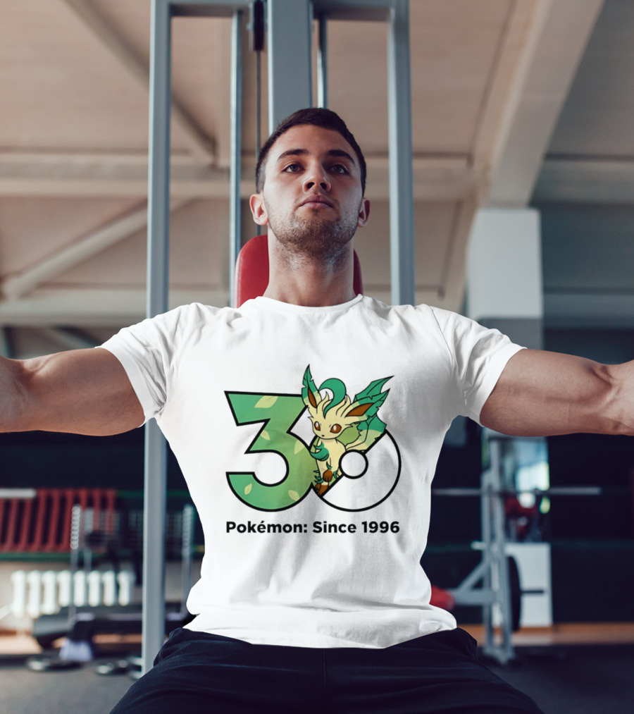 Leafeon Pokemon 30th Anniversary Since 1996 T-Shirt