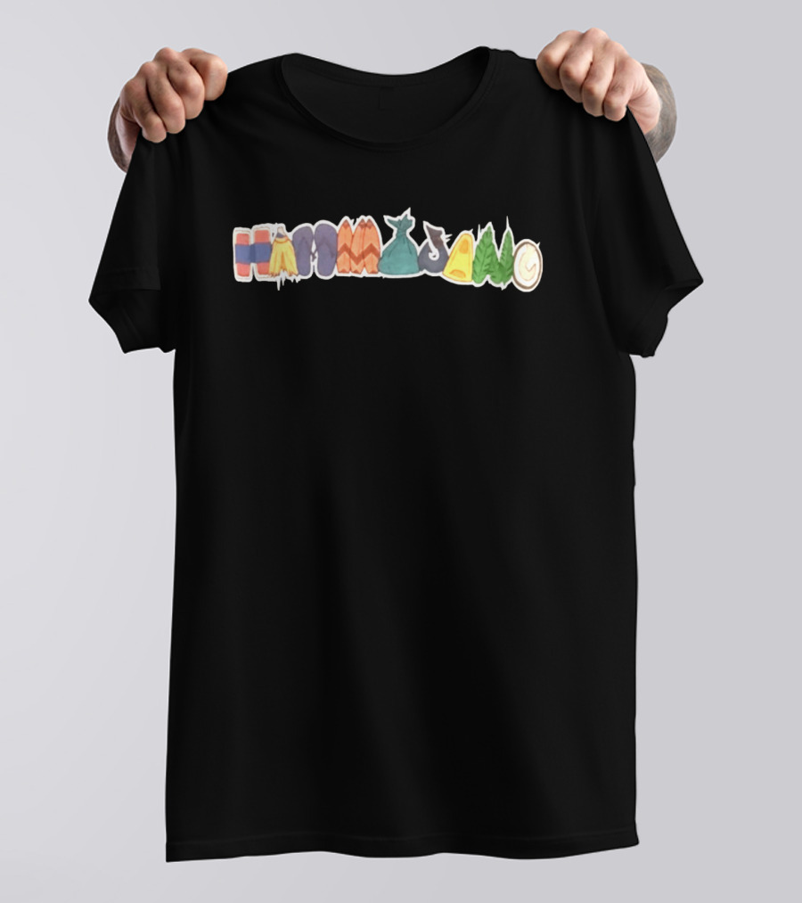 8Ro8 Store Hammajang Colorful Lettering Hat T-Shirt