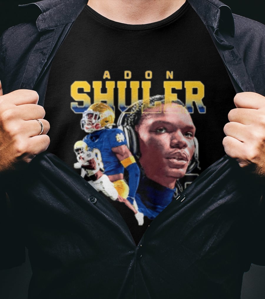 Adon Shuler 8 Notre Dame NCAA Football Player T-Shirt