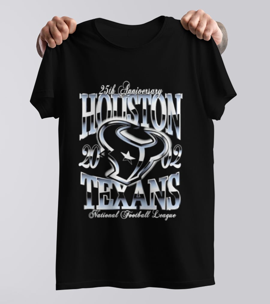 Houston Texans 25th Anniversary 2002 National Football League T-Shirt