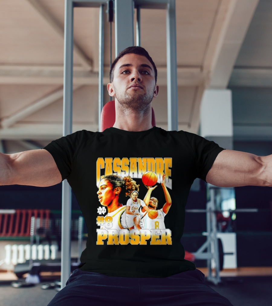 Cassandre Prosper 0 Notre Dame Women's Basketball 8 NCAA Player T-Shirt